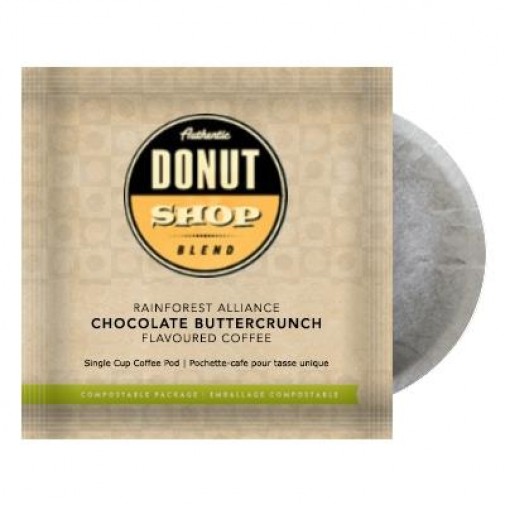 Authentic Donut Shop Blend Chocolate Buttercrunch, Pod Coffee
