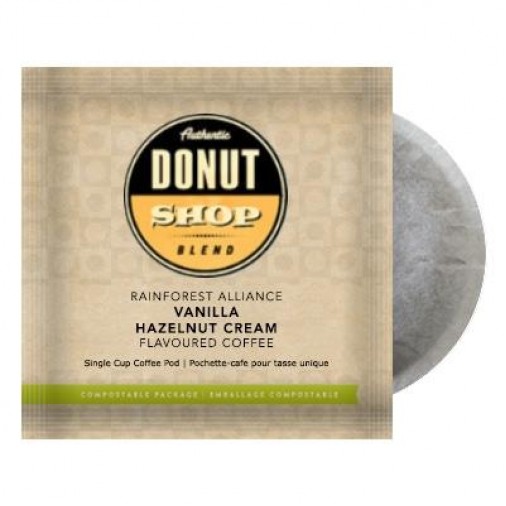 Authentic Donut Shop Blend Vanilla Hazelnut Cream, Pod Coffee