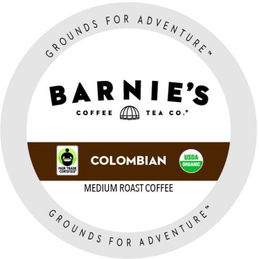 Barnie's Colombian Organic Coffee Single Serve Coffee