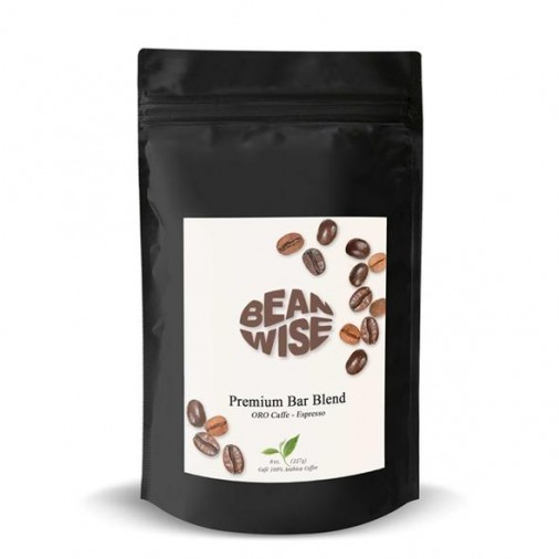Beanwise Oro Caffè Premium Bar Blend Espresso Beans (8oz)