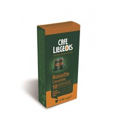 Cafe Liegeois Noisette Cacaotee  10 Capsules for Nespresso