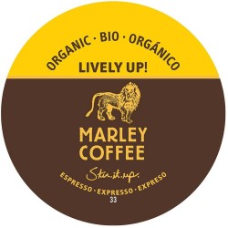 Marley Coffee Lively Up, Espresso Dark, Organic Coffee