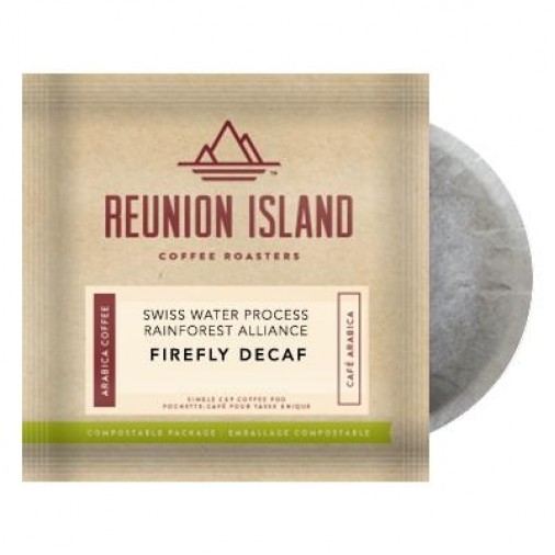 Reunion Island Firefly Decaf Coffee Pods