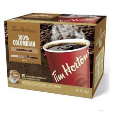 Tim Hortons 100% Colombian Coffee (30 Cups)